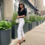 Nordstrom summer time finds: Reformation set + petite denims